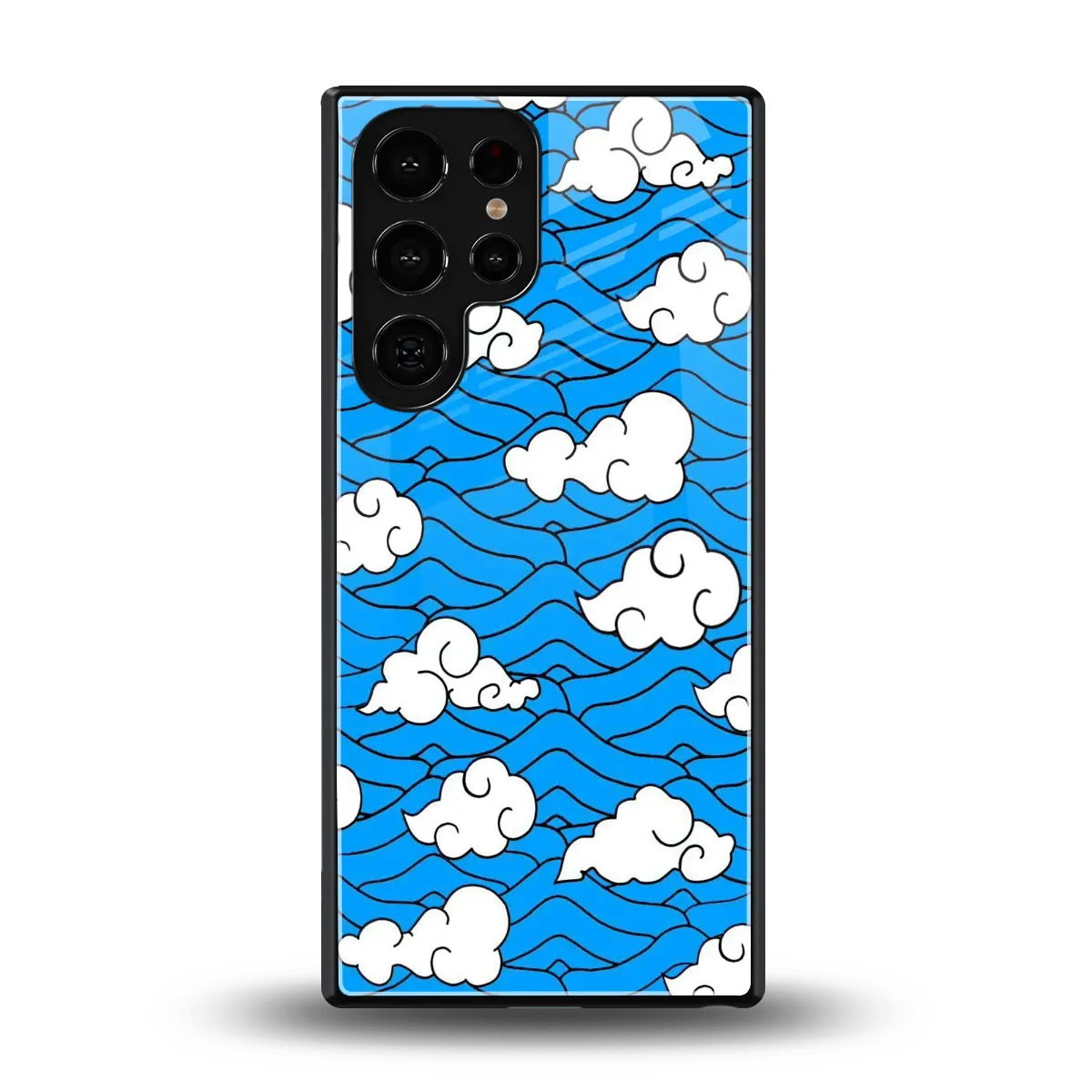 Azure Dreams back phone cover | glass case for samsung galaxy s25 ultra