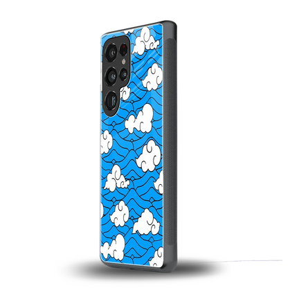 Azure Dreams samsung galaxy s25 ultra mobile cover | shockproof glass phone case