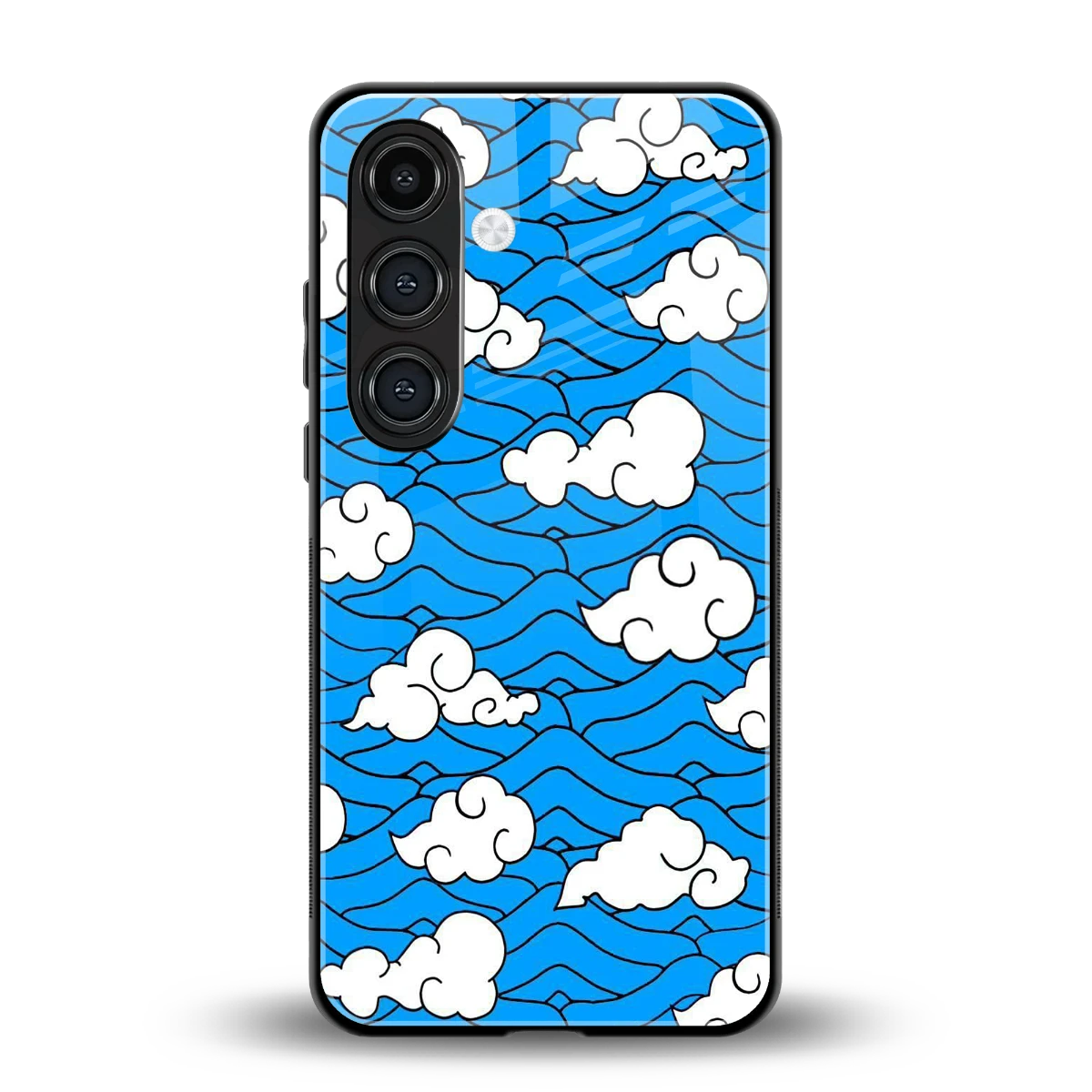 Azure Dreams back phone cover | glass case for samsung galaxy s24 plus