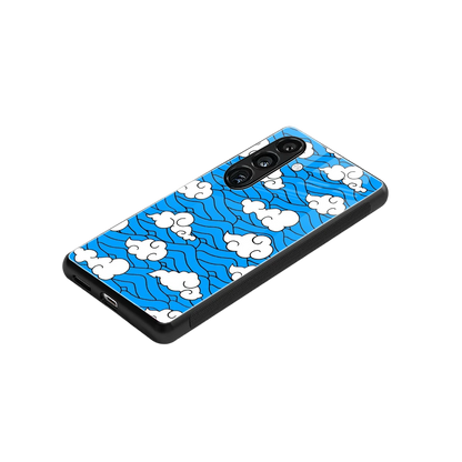 Azure Dreams stylish phone case for samsung galaxy s24 | glossy glass and slim fit