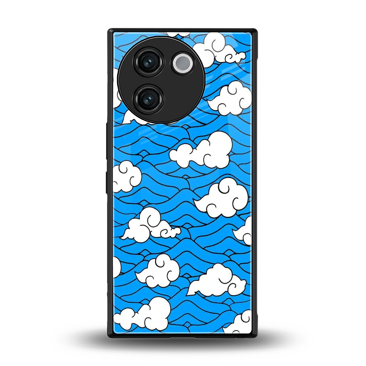 Azure Dreams back phone cover | glass case for vivo v30e