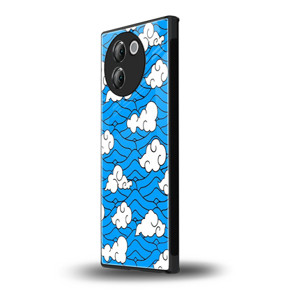 Azure Dreams vivo v30e mobile cover | shockproof glass phone case