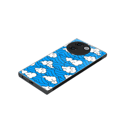 Azure Dreams stylish phone case for vivo v30e | glossy glass and slim fit