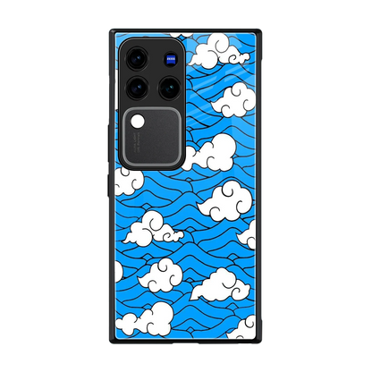 Azure Dreams back phone cover | glass case forvivo v30 pro