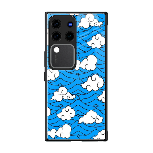 Azure Dreams back phone cover | glass case forvivo v30 pro