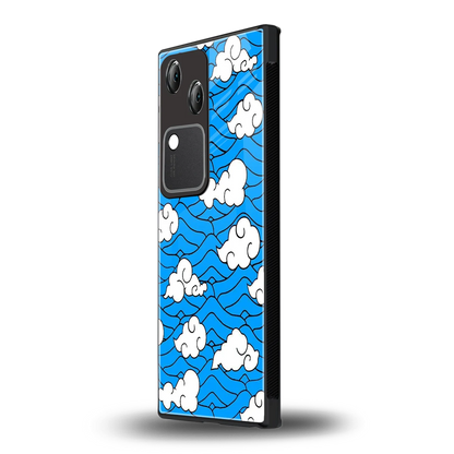 Azure Dreams vivo v30 mobile cover | shockproof glass phone case