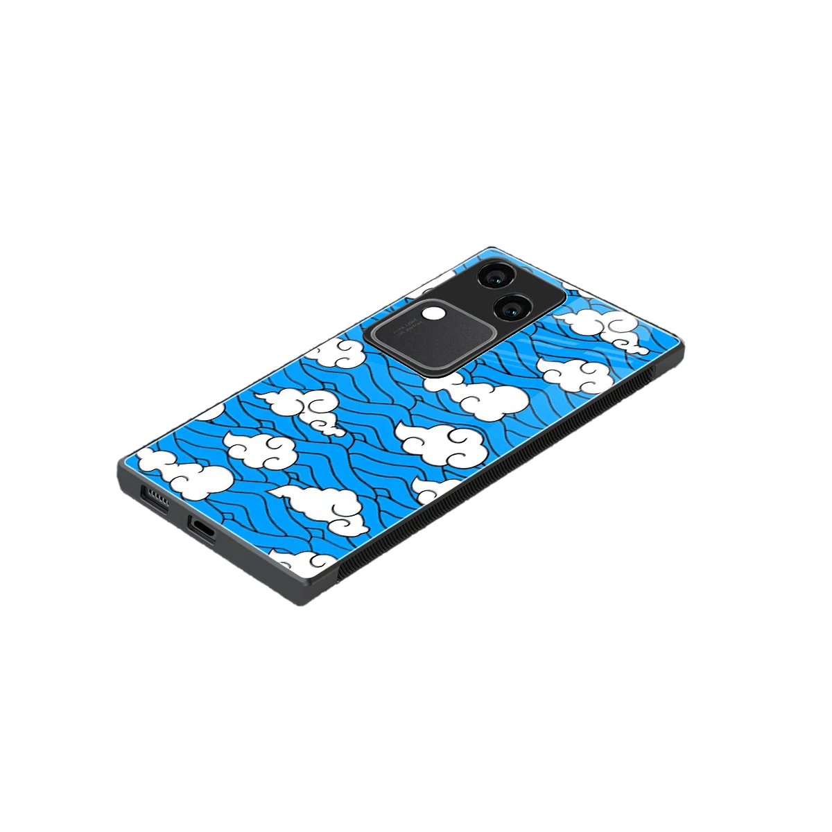 Azure Dreams stylish phone case for vivo v30 | glossy glass and slim fit