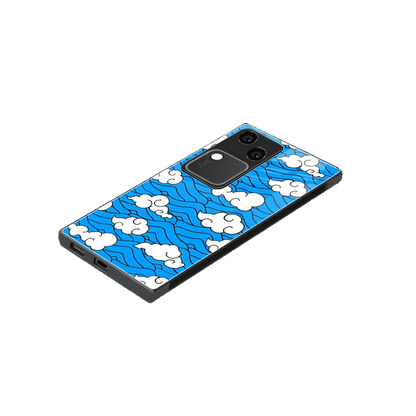 Azure Dreams stylish phone case for vivo v30 | glossy glass and slim fit