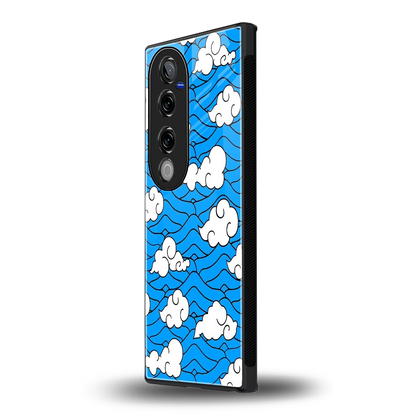 Azure Dreams vivo v40 pro mobile cover | shockproof glass phone case