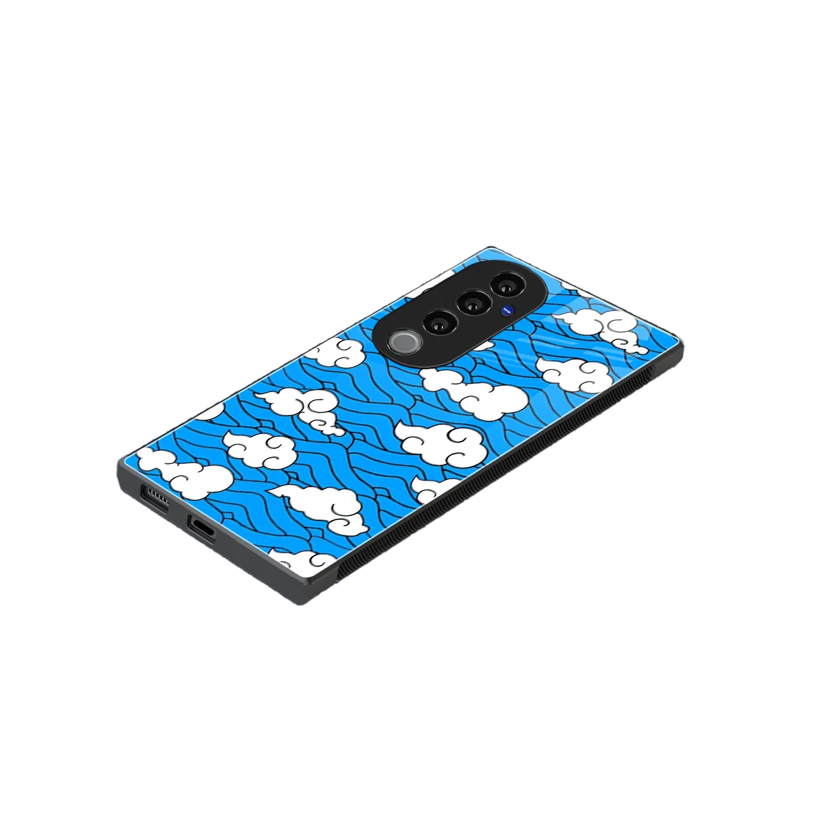 Azure Dreams stylish phone case for vivo v40 pro | glossy glass and slim fit