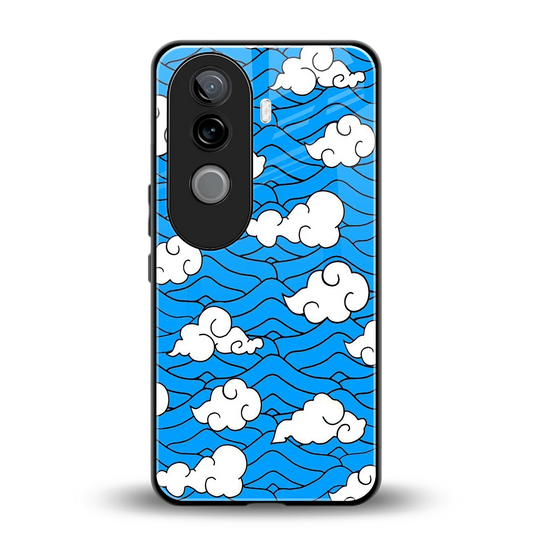 Azure Dreams back phone cover | glass case for vivo v40e