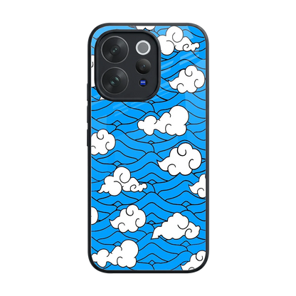 Azure Dreams back phone cover | glass case for vivo v70