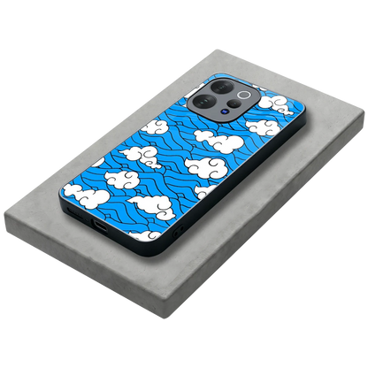 Azure Dreams stylish phone case for vivo v70 | glossy glass and slim fit