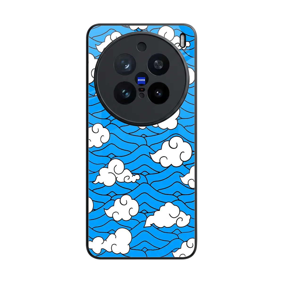 Azure Dreams back phone cover | glass case for vivo x200 pro
