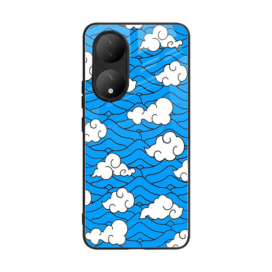 Azure Dreams back phone cover | glass case for Vivo-y100
