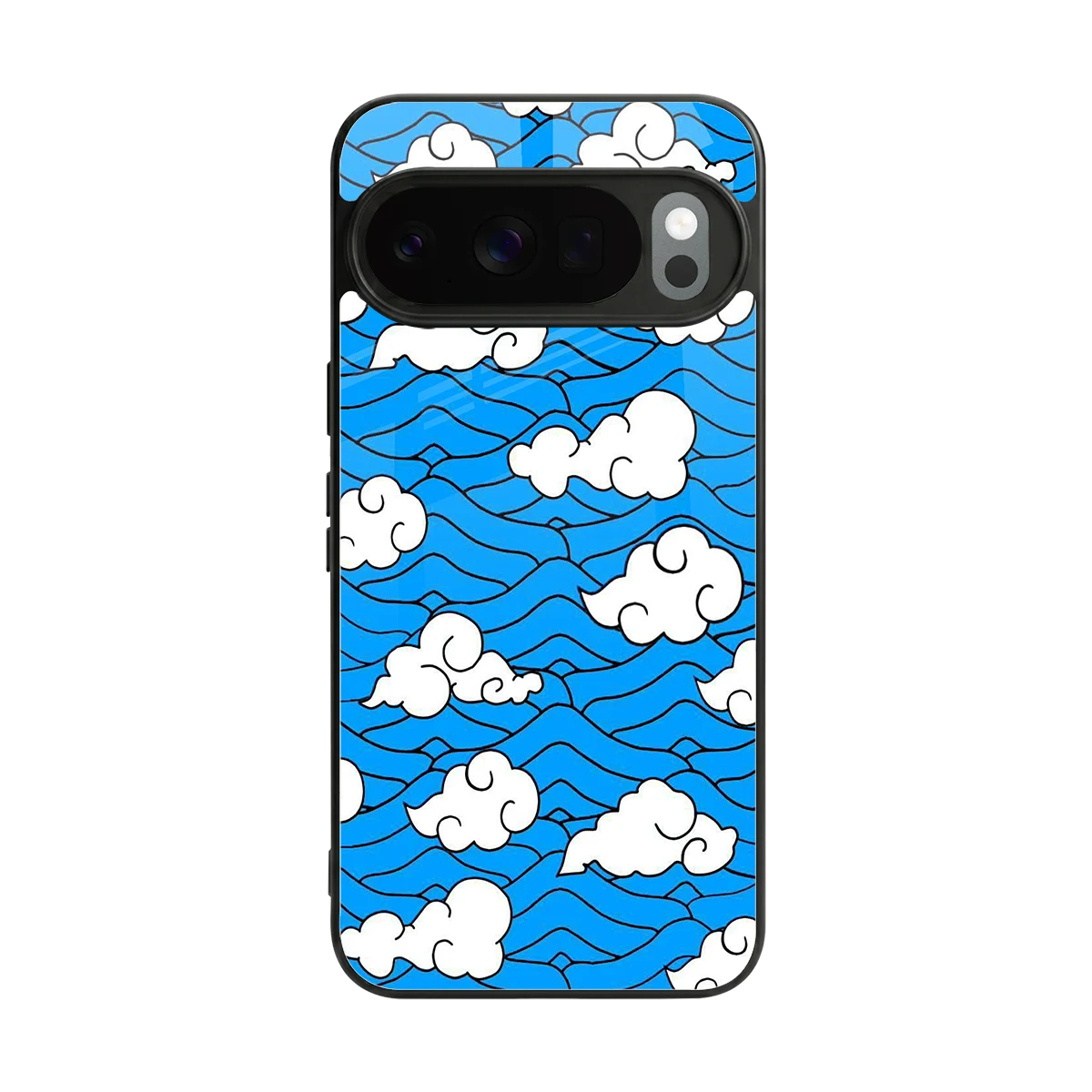 Azure Dreams back phone cover | glass case for google pixel 10 pro