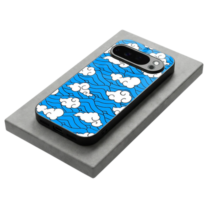 Azure Dreams stylish phone case for google pixel 10 pro | glossy glass and slim fit