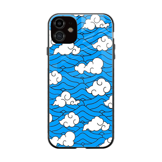 Azure Dreams back phone cover | glass case for iphone 12