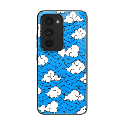 Azure Dreams back phone cover | glass case for redmi 15 5g