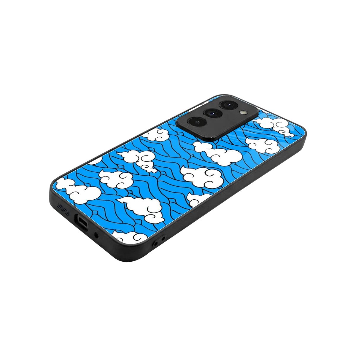 Azure Dreams stylish phone case for redmi 15 5g | glossy glass and slim fit