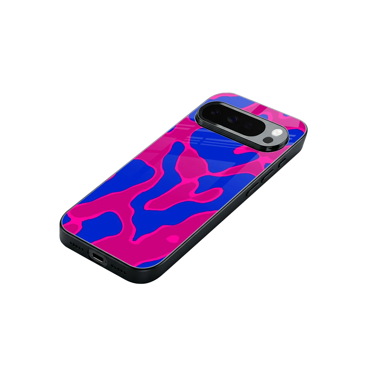 Azure Melt stylish phone case for google pixel 10 pro xl | glossy glass and slim fit