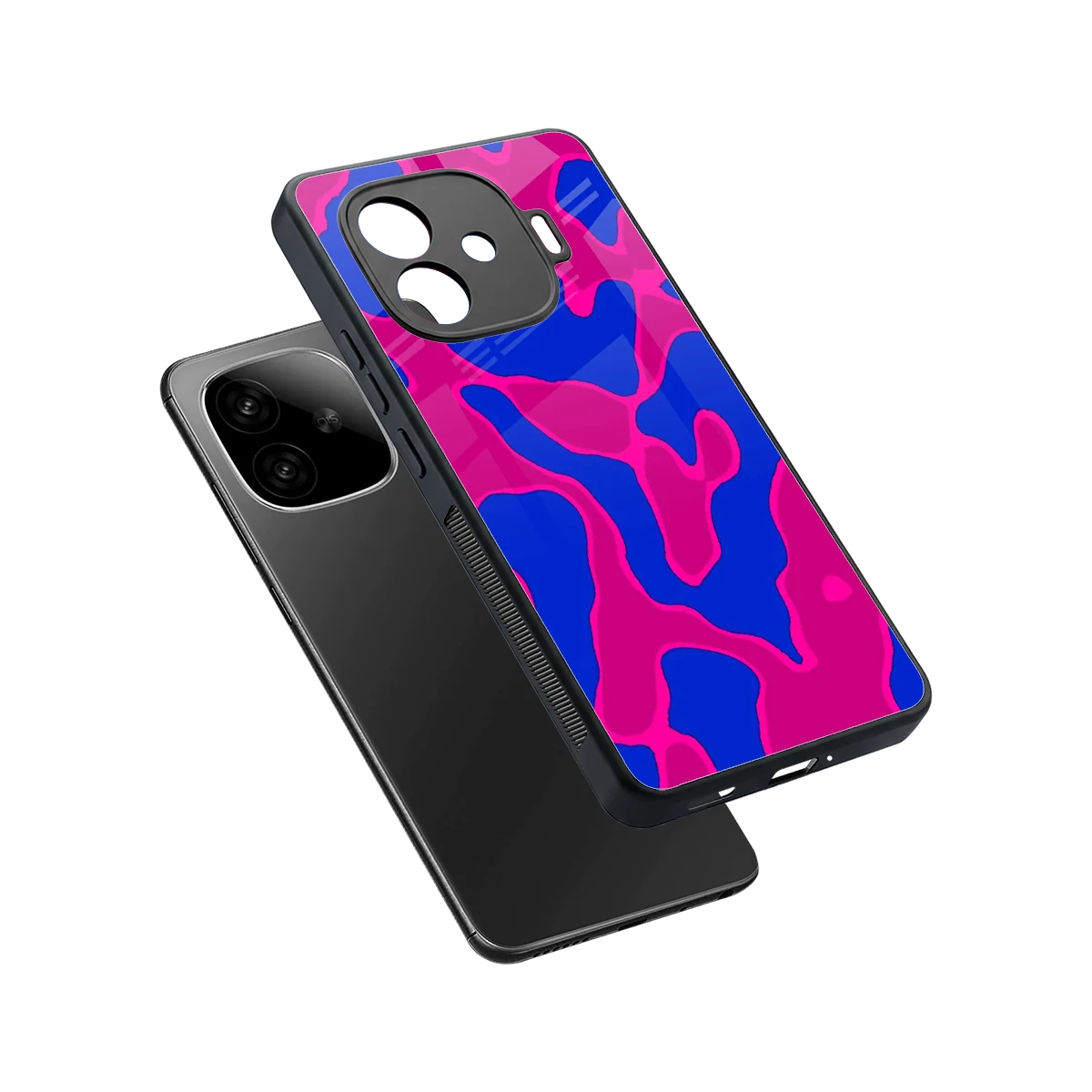 Azure Melt sleek iqoo neo 10r 5g cover with tempered glass back and TPU edges