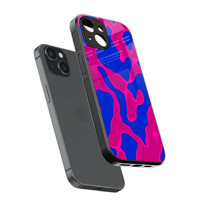 Azure Melt sleek iphone 13 cover with tempered glass back and TPU edges