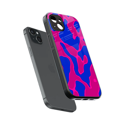 Azure Melt sleek iphone 14 plus cover with tempered glass back and TPU edges