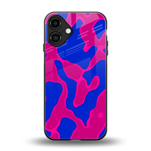 Azure Melt back phone cover | glass case for iphone 16 plus