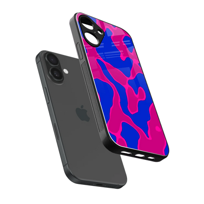 Azure Melt sleek iphone 16 plus cover with tempered glass back and TPU edges