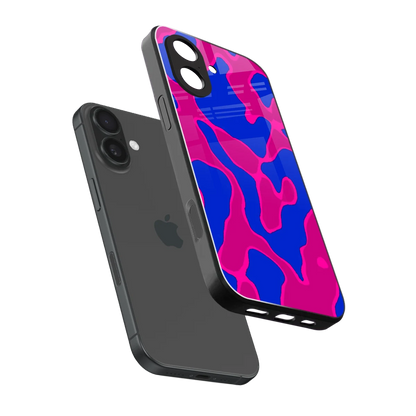 Azure Melt sleek iphone 17 cover with tempered glass back and TPU edges