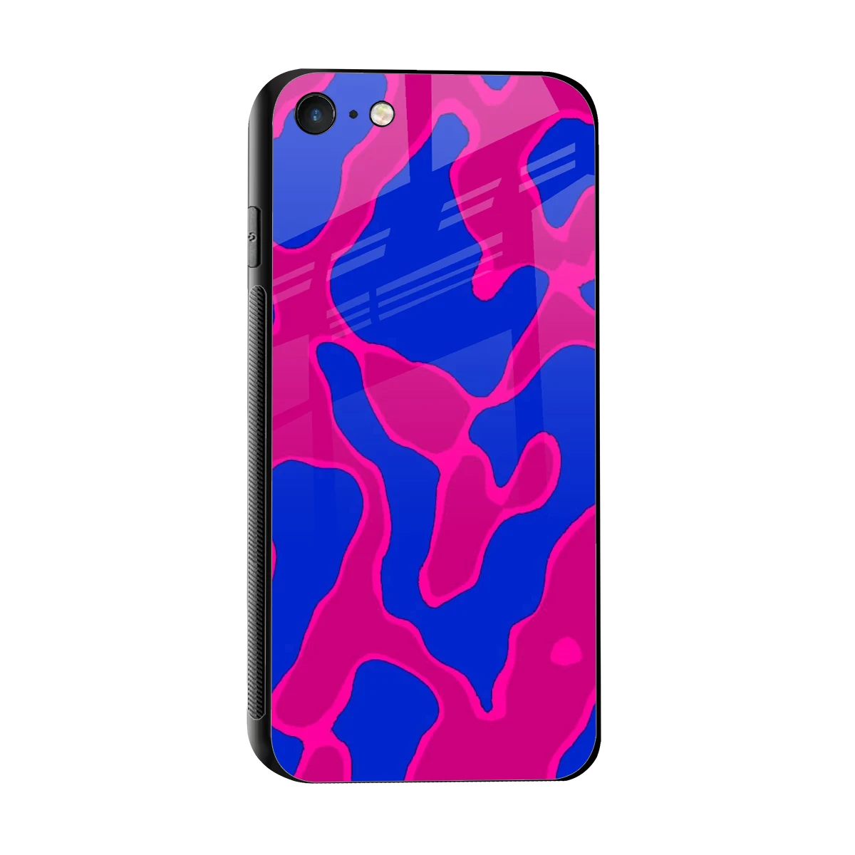 Azure Melt sleek iphone 7 cover with tempered glass back and TPU edges