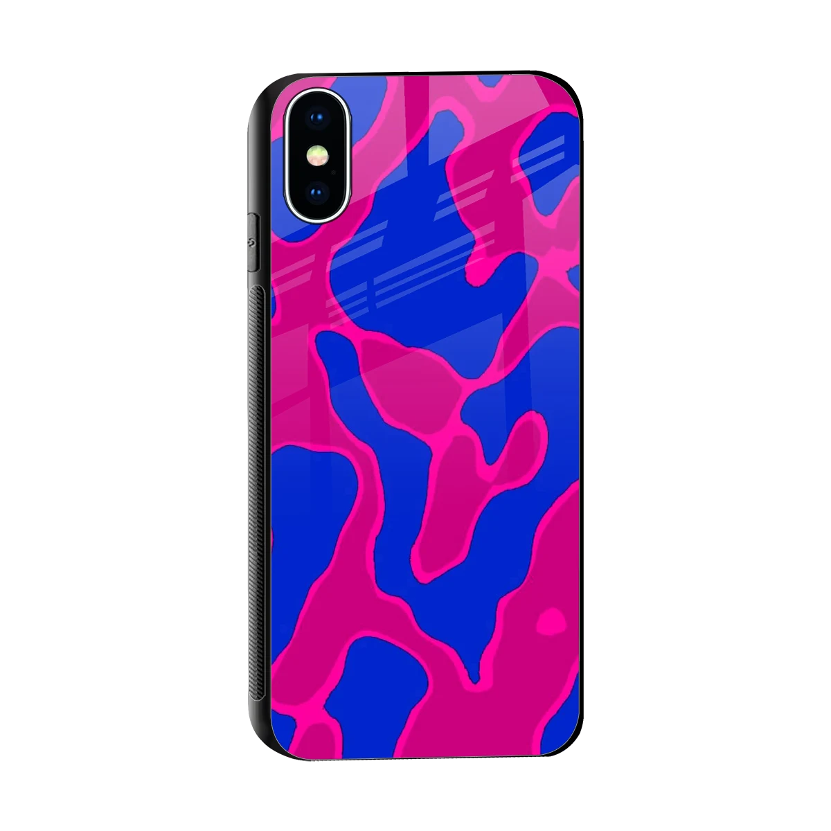 Azure Melt sleek iphone xs cover with tempered glass back and TPU edges