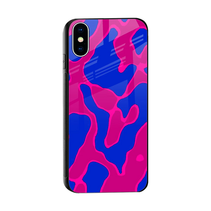 Azure Melt sleek iphone xs cover with tempered glass back and TPU edges