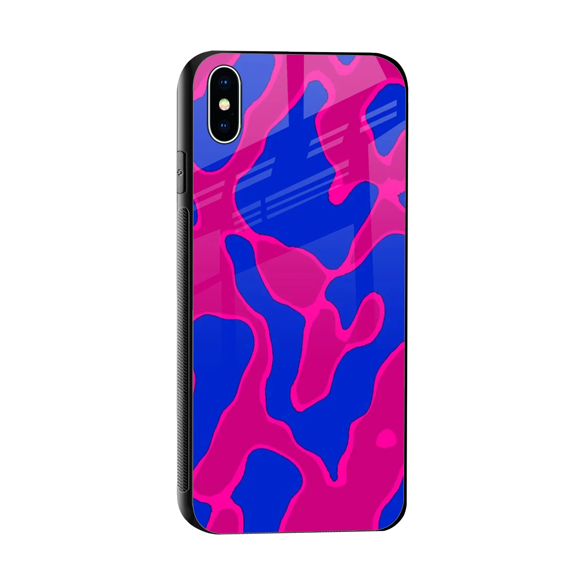 Azure Melt sleek iphone xs max cover with tempered glass back and TPU edges