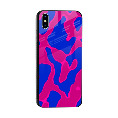 Azure Melt sleek iphone xs max cover with tempered glass back and TPU edges