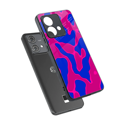 Azure Melt sleek motorola edge 40 neo 5g cover with tempered glass back and TPU edges
