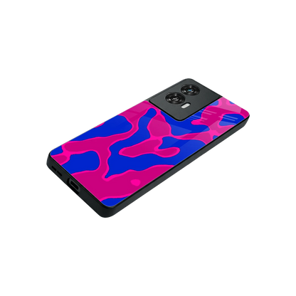 Azure Melt stylish phone case for motorola edge 50 fusion | glossy glass and slim fit