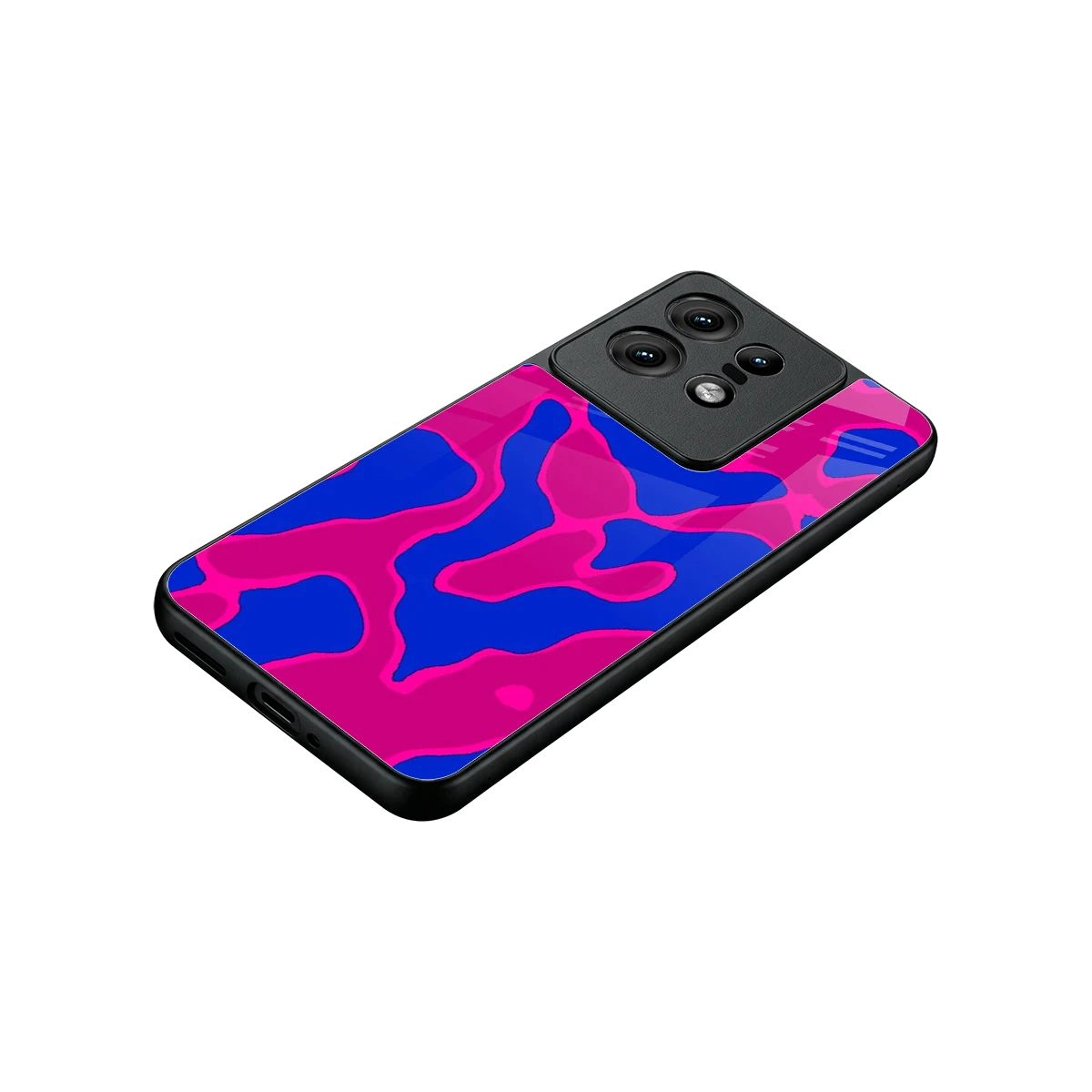 Azure Melt stylish phone case for motorola edge 50 pro | glossy glass and slim fit