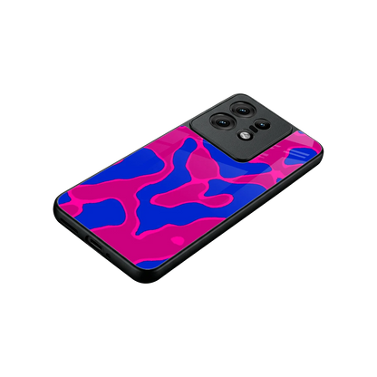 Azure Melt stylish phone case for motorola edge 50 pro | glossy glass and slim fit