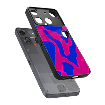 Azure Melt sleek nothing phone 3 cover with tempered glass back and TPU edges