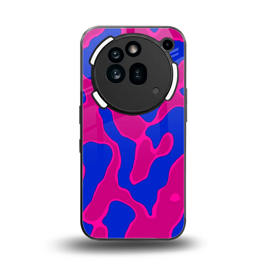 Azure Melt back phone cover | glass case for nothing phone 3a pro