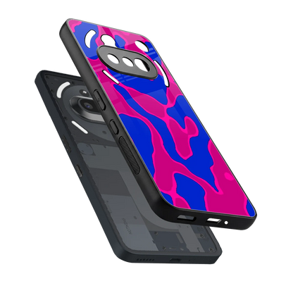Azure Melt sleek nothing phone 3a cover with tempered glass back and TPU edges