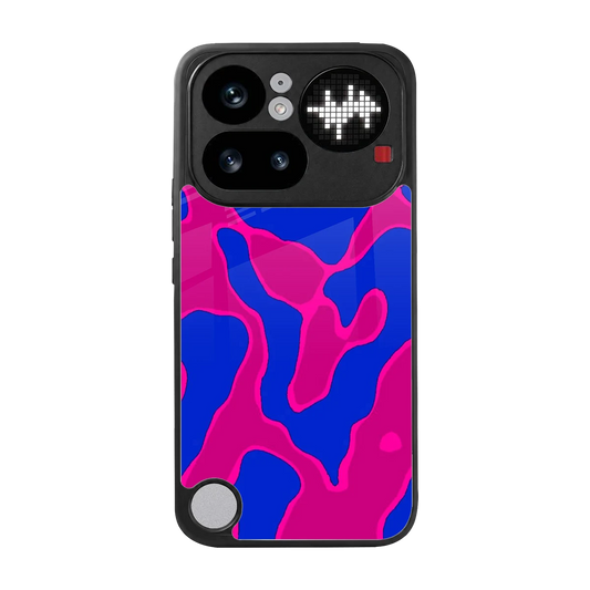 Azure Melt back phone cover | glass case for nothing phone 4a pro