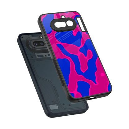 Azure Melt sleek nothing phone 4a cover with tempered glass back and TPU edges