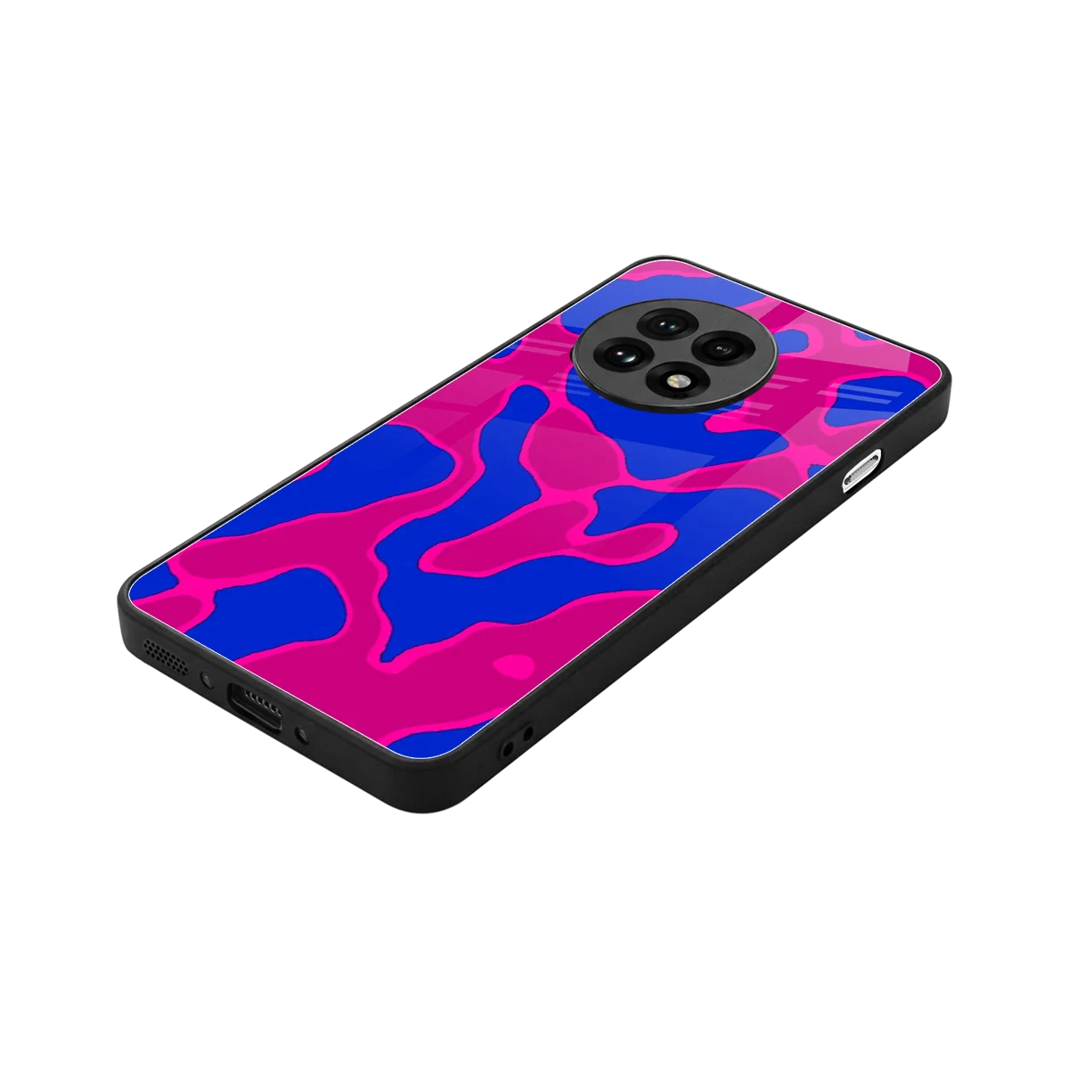 Azure Melt stylish phone case for oneplus 13r | glossy glass and slim fit