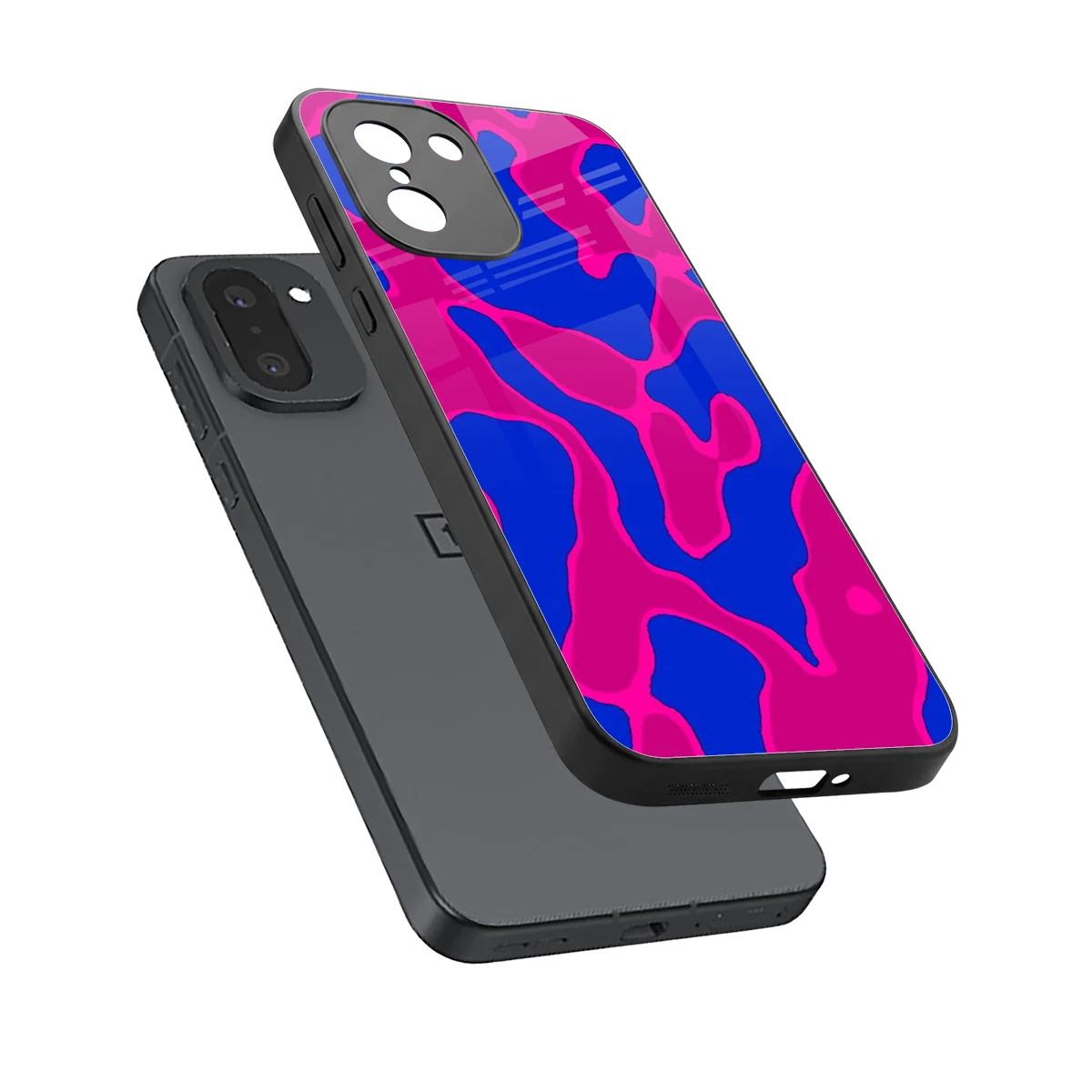 Azure Melt sleek oneplus 15r cover with tempered glass back and TPU edges