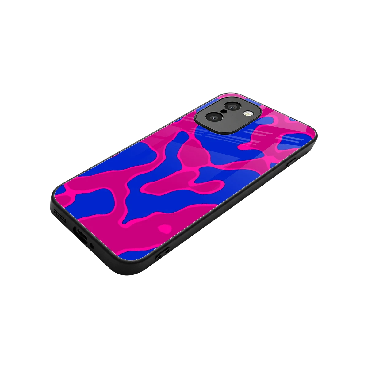 Azure Melt stylish phone case for oneplus 15r | glossy glass and slim fit