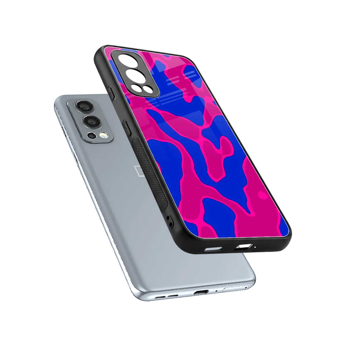 Azure Melt sleek oneplus nord 2 cover with tempered glass back and TPU edges