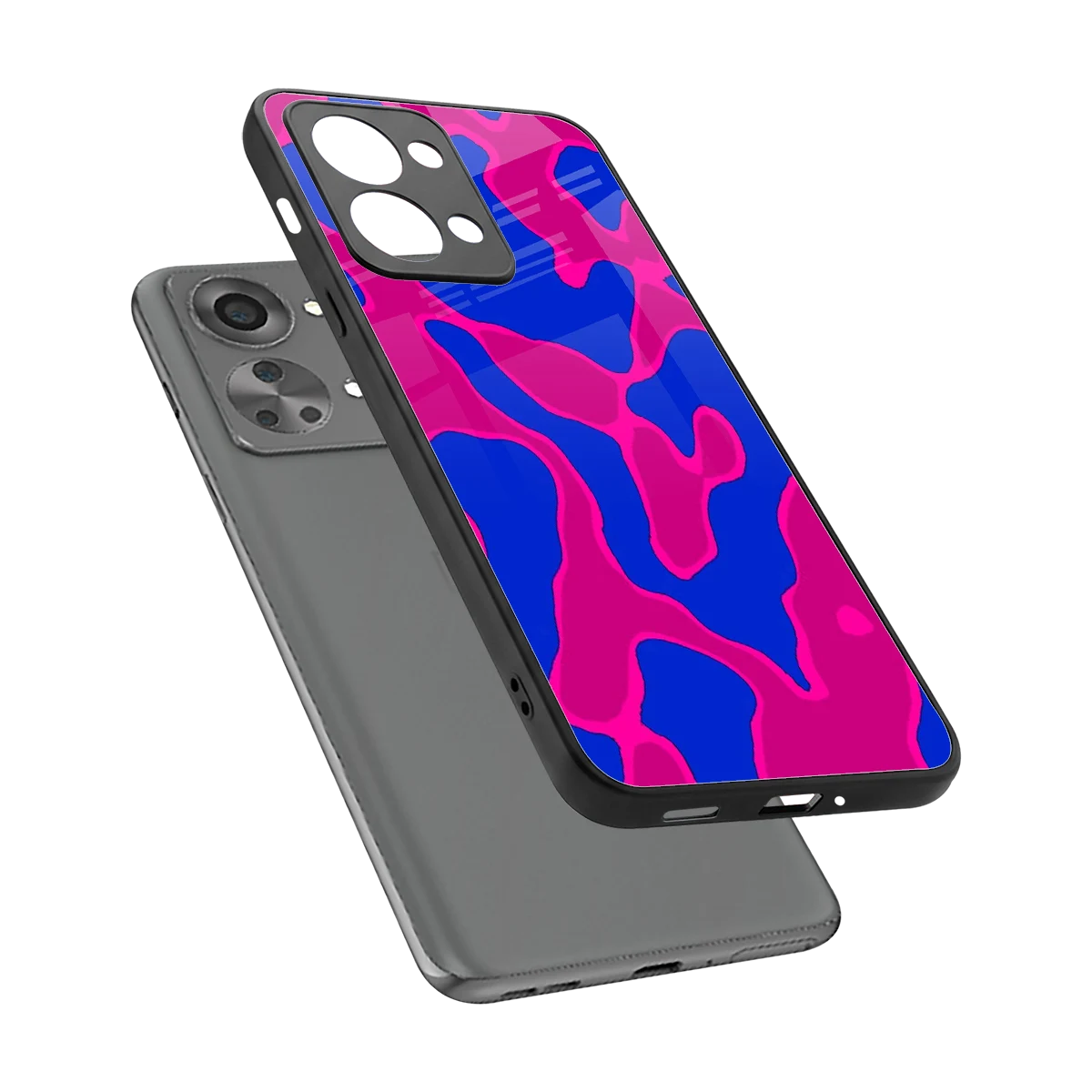 Azure Melt sleek oneplus nord 2t cover with tempered glass back and TPU edges